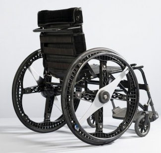 Morph le fauteuil roulant entiÃšrement pliable, roues y compris