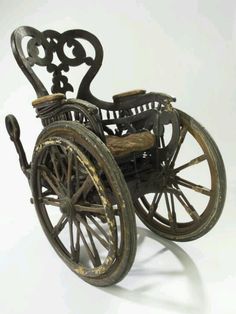 Fauteuil roulant européen pour invalides, 1850-1890
