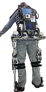 MindWalker exosquelette porté vu de dos