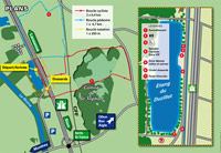 Plan du site de la course du Triathlon de la Différence
